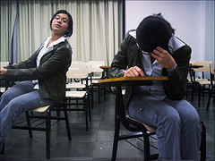 women sitting in a classroom