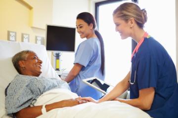 Patient in a hospital