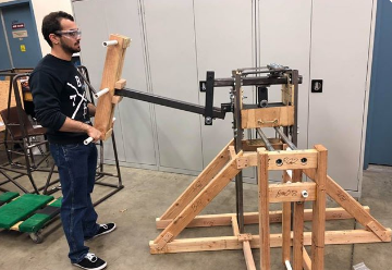 Operation of the Lever Arm subsystem of the Frugal Clay Press. Note that there is a three tiered handle that allows for the user to achieve maximum mechanical advantage throughout the stroke without having to reach too high or too low during compression.