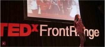 Xiuhtezcatl Martinez giving a TEDxFrontRange talk in Colorado in 2014.