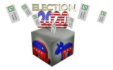 Election 2020 ballot box