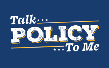 Talk Policy to Me Podcast Logo