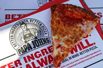 Slice of cheese pizza from Papa Johns. (AP Photo/Charles Krupa, File) image link to story