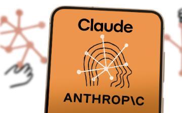 Claude by Anthropic AI company displayed on smartphone. Image by gguy via Adobe Stock. image link to story