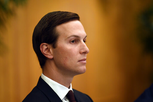 White House senior adviser Jared Kushner listens as he attends a working breakfast with President Donald Trump and Saudi Arabia's Crown Prince Mohammed bin Salman on the sidelines of the G-20 summit in Osaka, Japan, in Osaka, Japan, Saturday, June 29, 2019. (AP Photo/Susan Walsh)