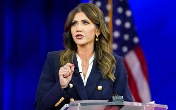 South Dakota Gov Kristi Noem speaks Feb 25 2022 in Orlando Fla image link to story