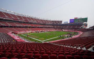 empty seats at Levi's Stadium in Santa Clara, California image link to story