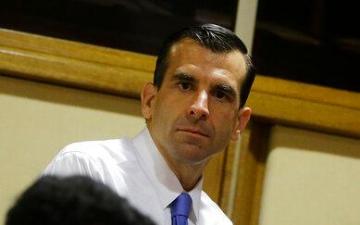 In this July 21 2015 file photo San Jose Mayor Sam Liccardo center attends a conference on Modern Slavery and Climate Change at the Vatican image link to story