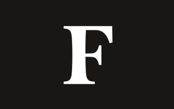 Forbes Logo: A white capital 