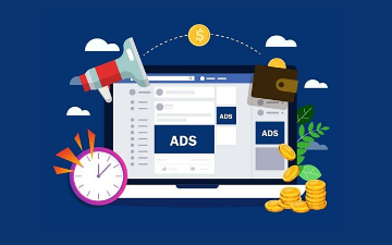 Social media site with advertising image link to story