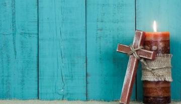 Candle and Cross