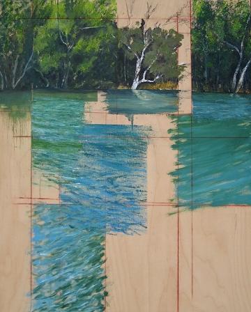 Ryan Reynolds, “Reservoir,” oil on panel, 2011