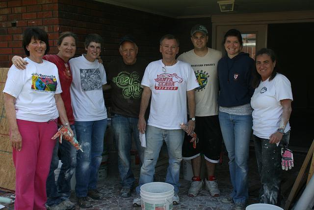 A group of people posing during the Alumni New Orleans Trip.