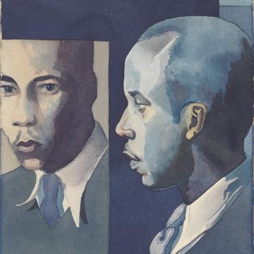Samuel Joseph Brown, Jr, Self-Portrait, Watercolor, charcoal, and graphite on paper, ca. 1941, The Metropolitan Museum of Art. Web. 8 May 2018. Used with permission. image link to story