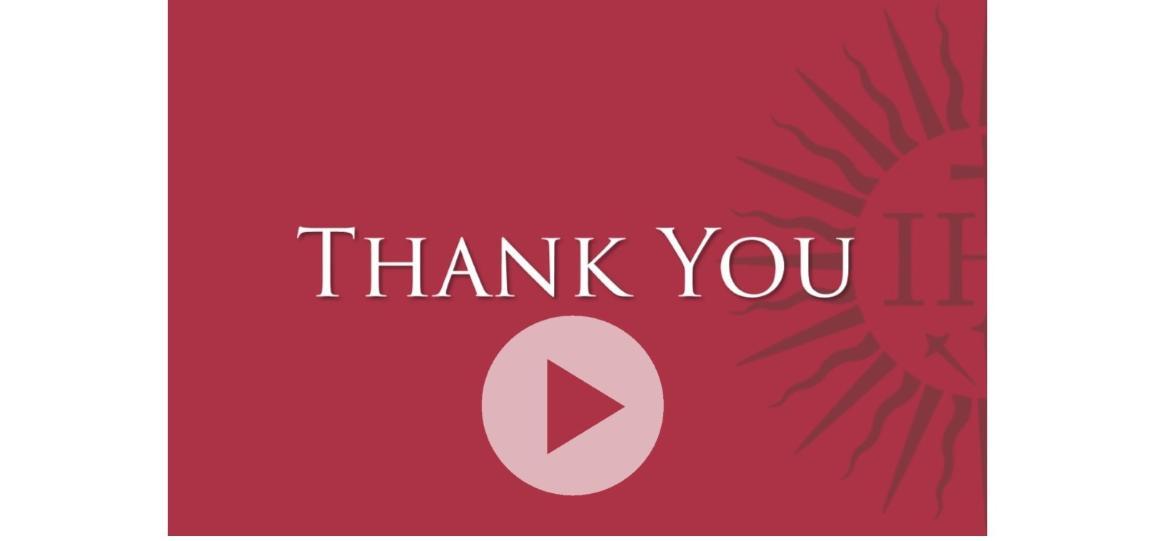 Donor Appreciation Thank You Video