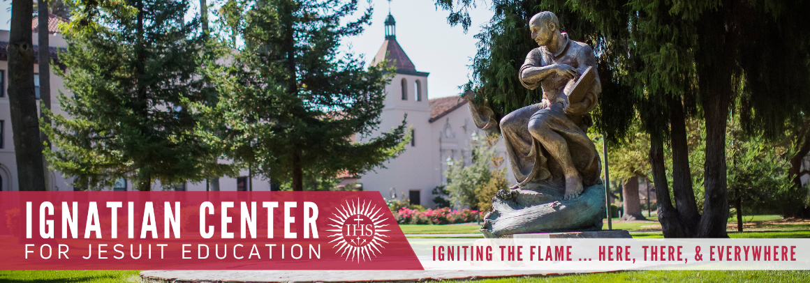 ICJE Newsletter Banner St. Ignatius Statue
