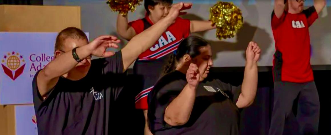 College of Adaptive Arts Cheer Team
