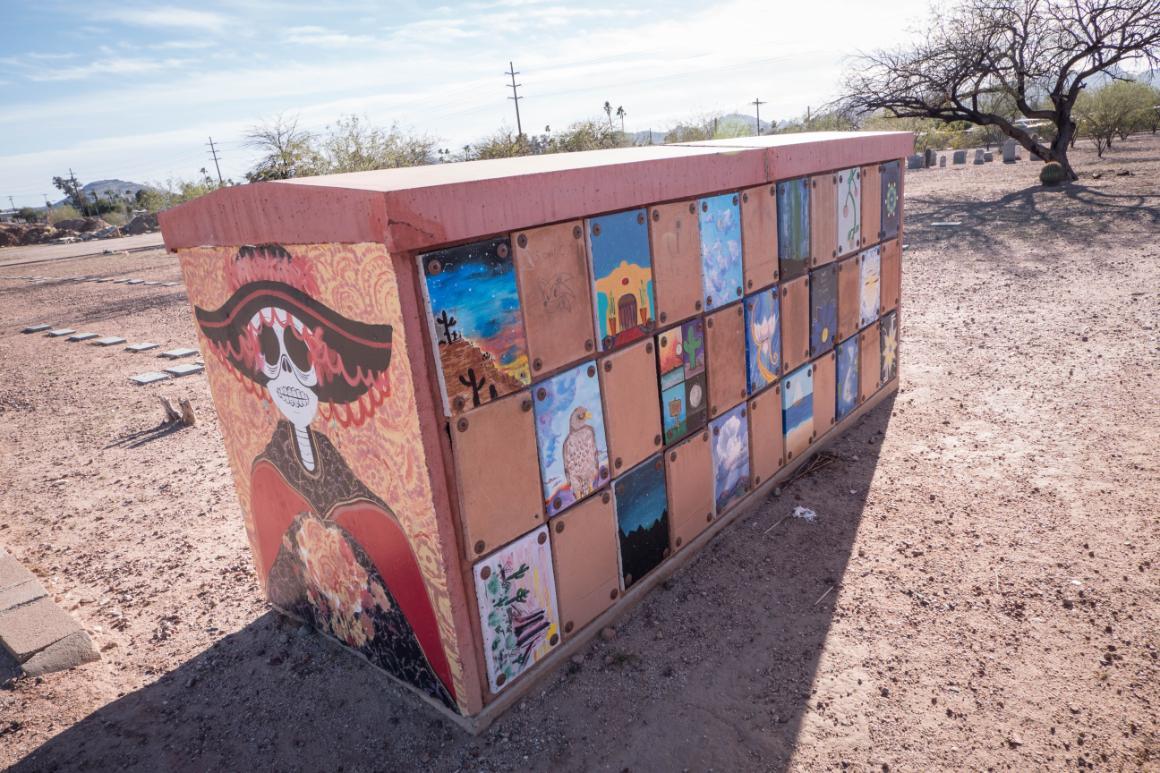 Pima County Cemetery Migrant Remains Burial Site (photo credit: Chuck Barry)