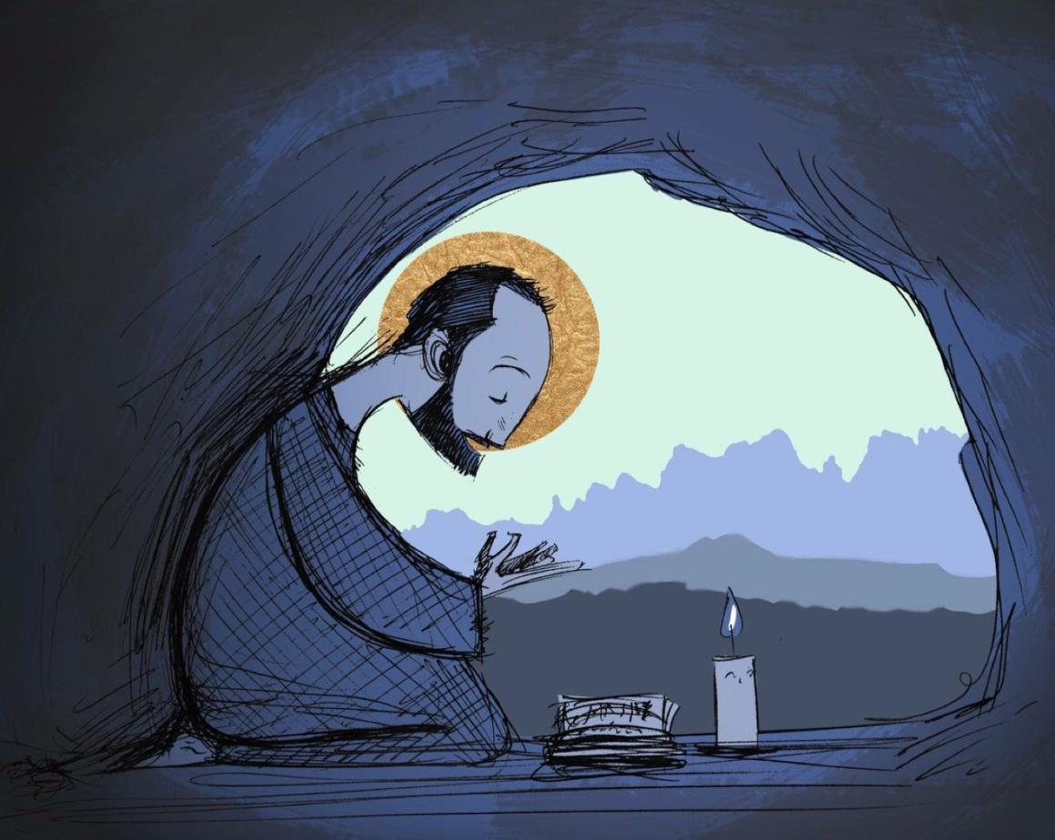 Ignatius in the Cave by Líneas de Fuerza, SJ