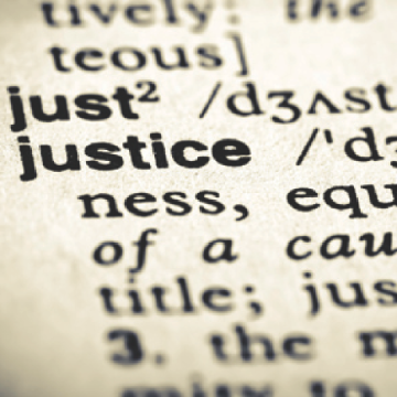 Dictionary entry for the word justice with definitions.