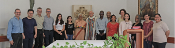 Father General Arturo Sosa, S.J., celebrating mass with the  Commission on the Role and Responsibilities of Women in the Society of Jesus, and members of the Institute of Philippine Culture (IPC) from Global Jesuit website
