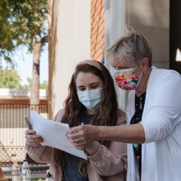 Adriana Meza Gutierrez Ma & Mary McLane at McCormick Event