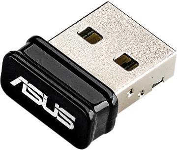 An image of the ASUS branded AC1200 USB wireless network adapter.