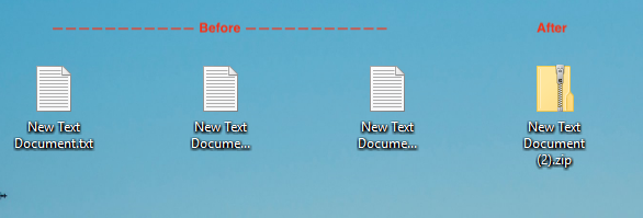 A screenshot of the Windows 10 desktop showing 3 text documents labeled 