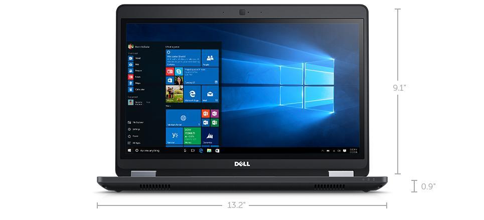 Alt text: Dell Latitude E5470 laptop displaying Windows 10 interface.