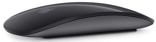 An image of an Apple Magic Mouse 2 in space gray color.