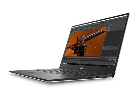 An image of the Dell Precision 5530 laptop with the lid open.