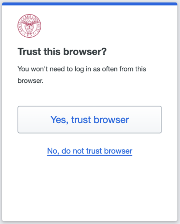 Duo prompt - trust this browser