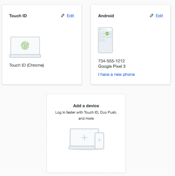 Duo device enrollment portal