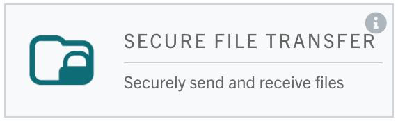 SecureFT access tile in MySCU Portal