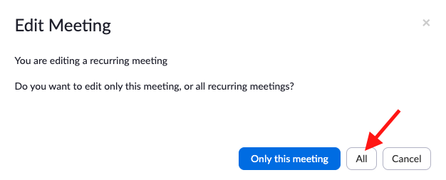 Edit Meeting
