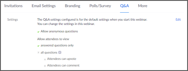 Interface for customizing webinar settings with options for title, description, date, time, and notifications.