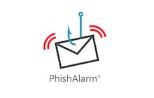 Icon of the PhishAlarm in Gmail that is used to report suspicious emails.