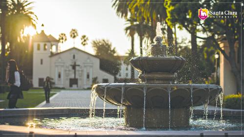 Fountain Sunset
