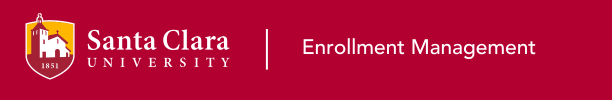 SCU Enrollment Management Email Banner