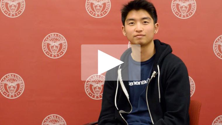 SCU student shares his story video