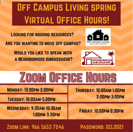 Off Campus Living Hours 