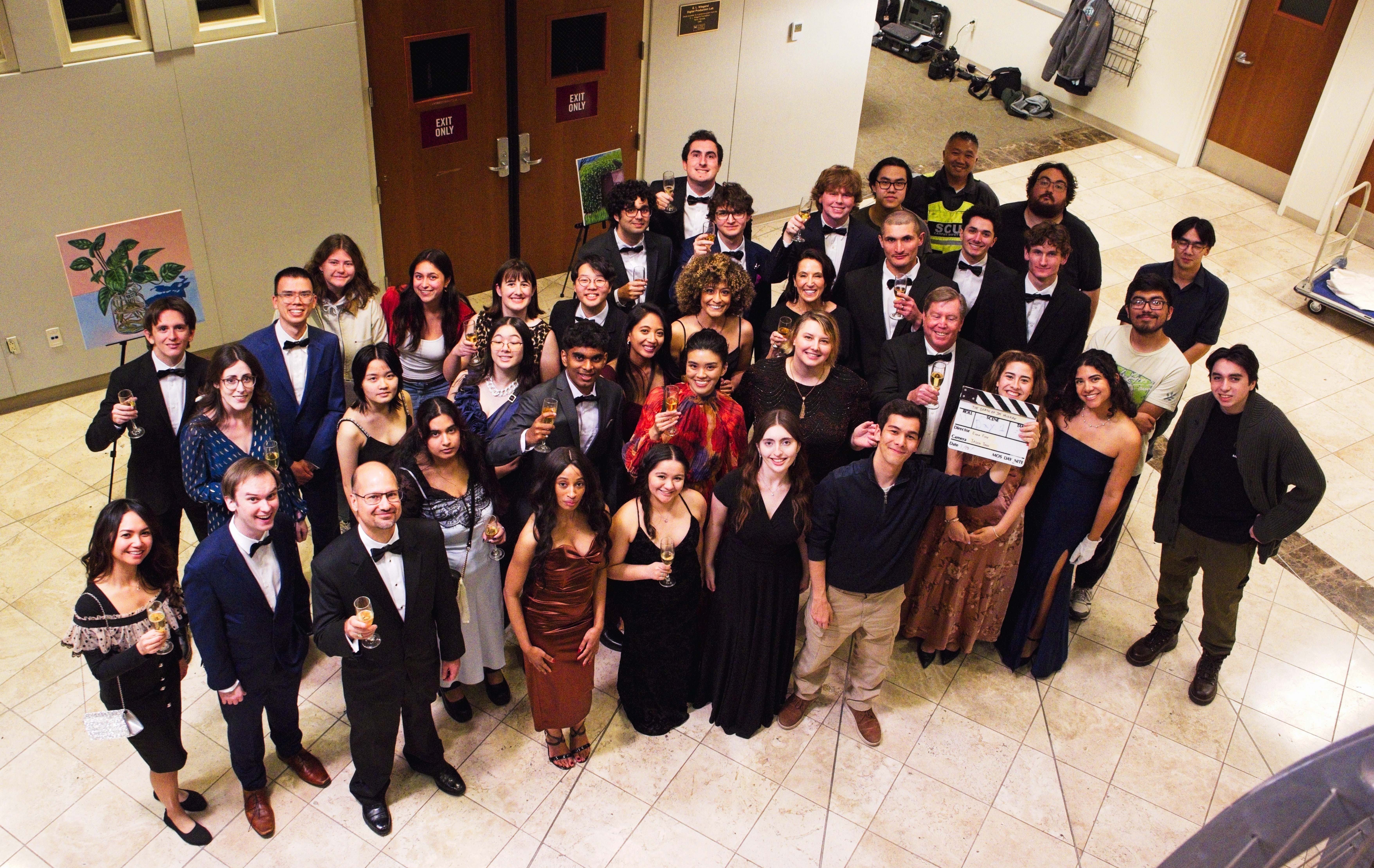 Group of students pose for photo.