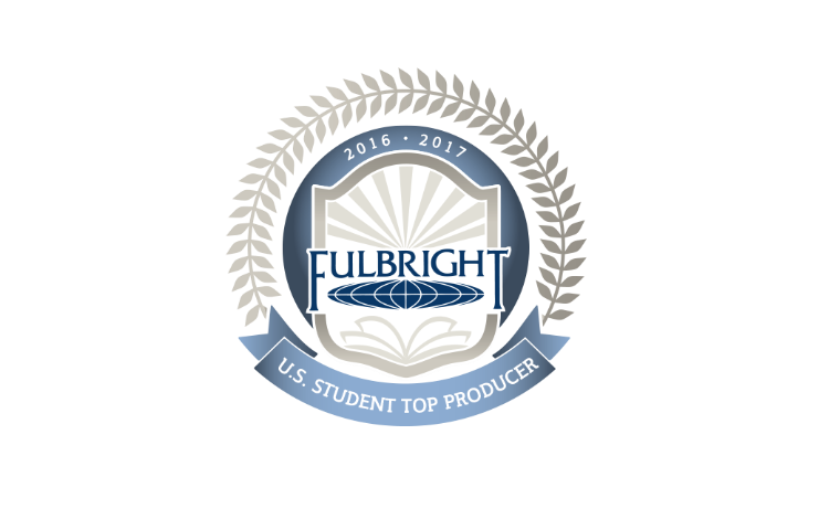Fulbright Top Producer badge image link to story