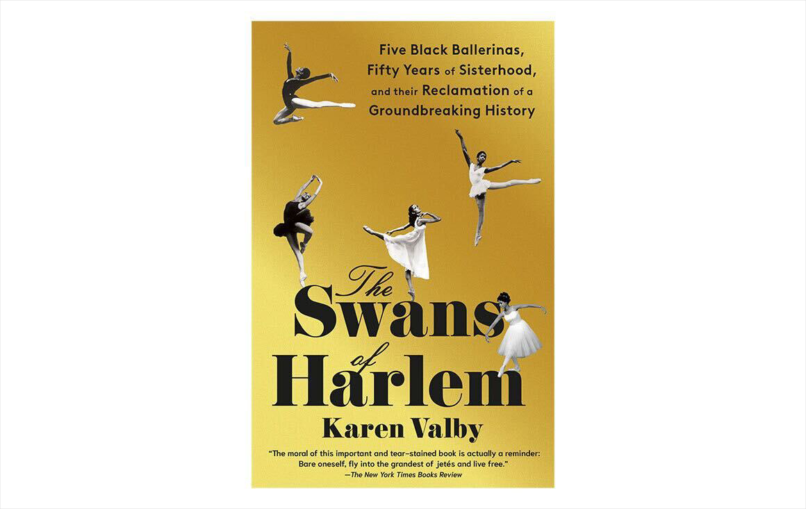 Swans of Harlem Book Cover on white back drop