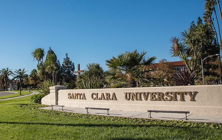 SCU Entrance from El Camino Real image link to story