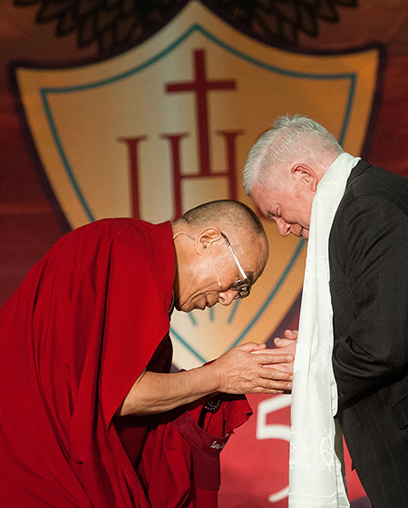 Kirk Hanson and Dalai Lama