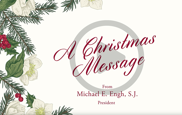 An invitation to view the annual Christmas video image link to story