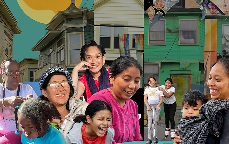 A photo illustration representing a wide range of Oakland residents.