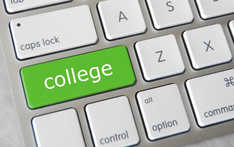 College Stock Photo w/Keyboard image link to story