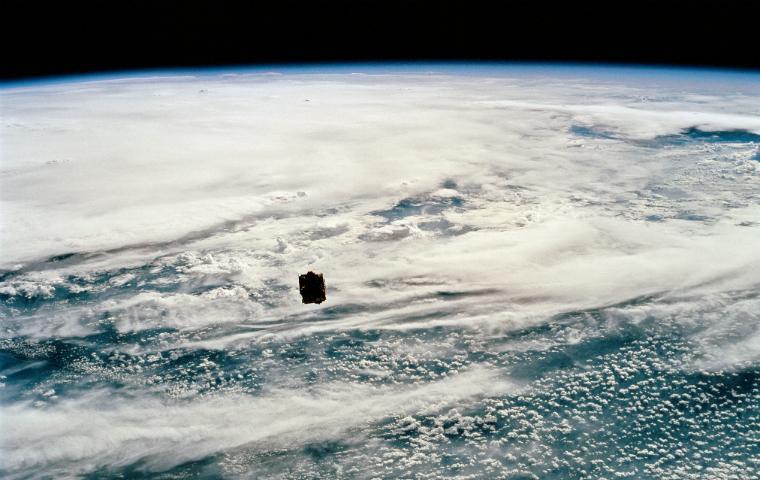 View of ocean via satellite